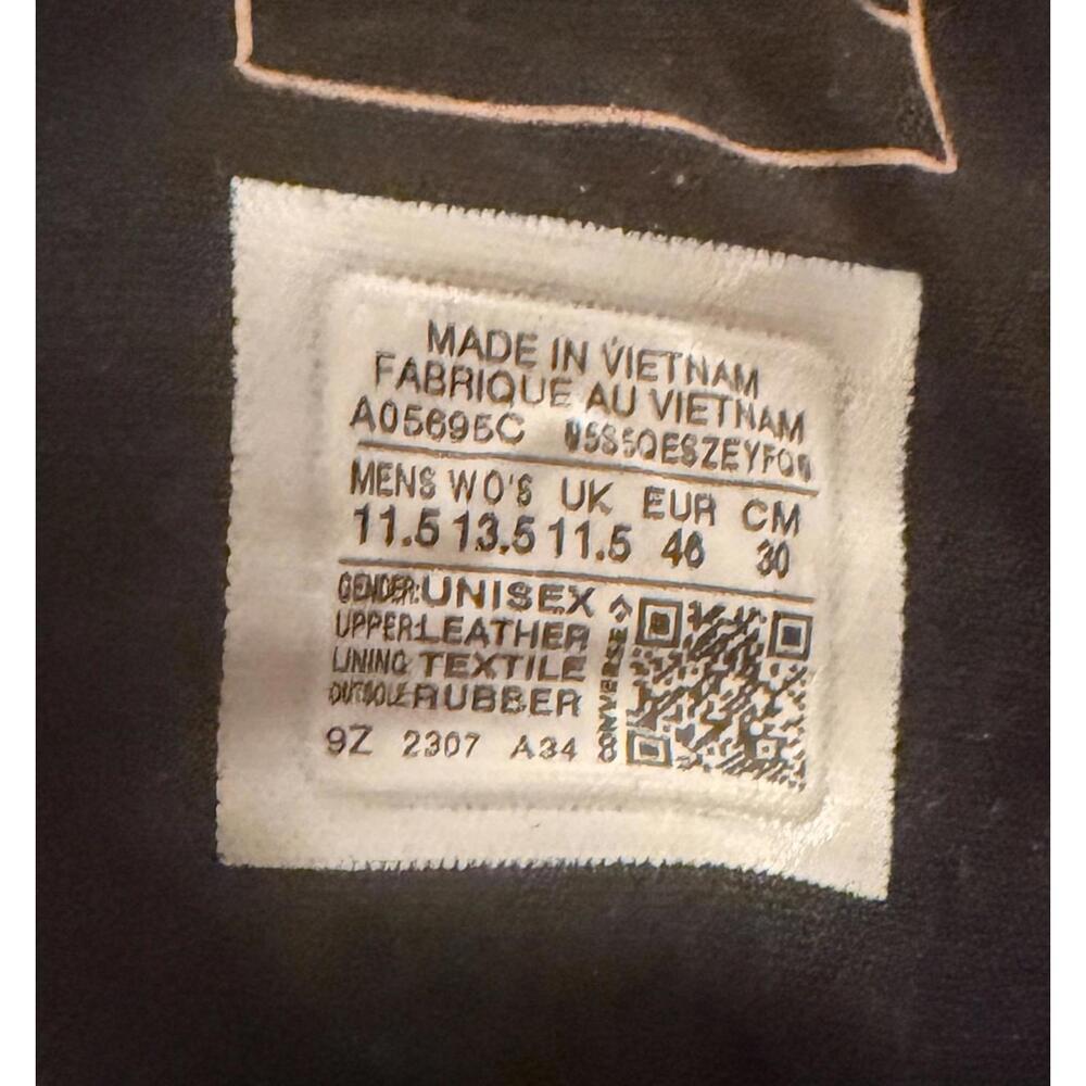 Converse Chuck 70 Size 11.5 Style A05695C Black/Egret/Black​ - Picture 9 of 9